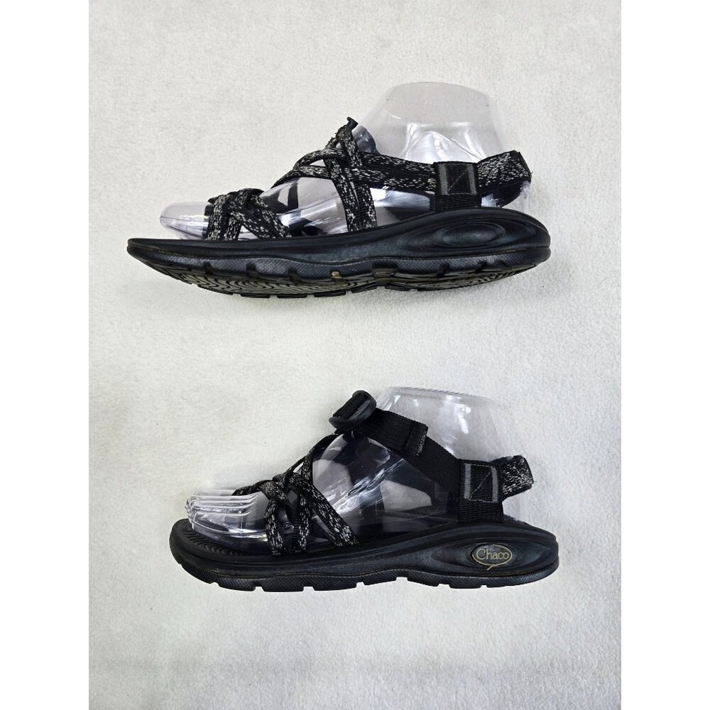 Chaco Z/Cloud Womens Sandals Size 6 Black Adjustable Straps Arch Support - Picture 5 of 8